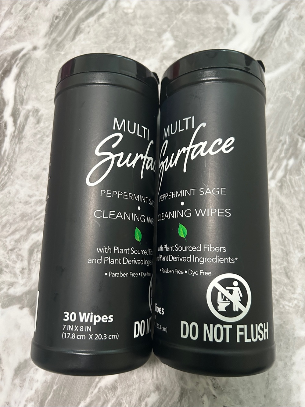 Multi-Surface Cleaning Wipes - Peppermint Sage (Black)